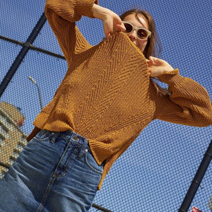 Madewell Balloon-Sleeve Pullover Sweater